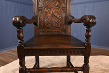 Load image into Gallery viewer, English Oak Captains Chair c.1900 - The Barn Antiques