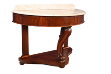 Load image into Gallery viewer, English Mahogany Marble Topped Console c.1890 - The Barn Antiques