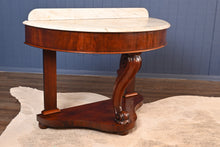 Load image into Gallery viewer, English Mahogany Marble Topped Console c.1890 - The Barn Antiques