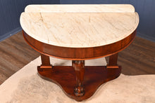 Load image into Gallery viewer, English Mahogany Marble Topped Console c.1890 - The Barn Antiques