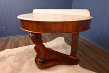 Load image into Gallery viewer, English Mahogany Marble Topped Console c.1890 - The Barn Antiques