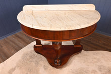 Load image into Gallery viewer, English Mahogany Marble Topped Console c.1890 - The Barn Antiques