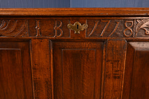 English Carved Oak Bedding Box - The Barn Antiques