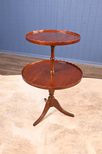 English Mahogany Two Tiered Occasional Table - The Barn Antiques