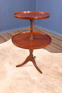 English Mahogany Two Tiered Occasional Table - The Barn Antiques