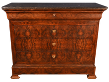 Load image into Gallery viewer, Louis Philippe Marble Topped Walnut Commode c.1830s (French) - The Barn Antiques