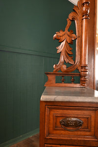 Carved Walnut Dresser c.1880 - The Barn Antiques