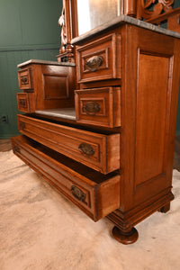 Carved Walnut Dresser c.1880 - The Barn Antiques