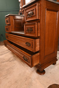 Carved Walnut Dresser c.1880 - The Barn Antiques