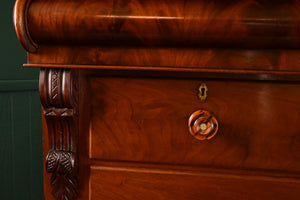 Mahogany Scottish Chest of Drawers c.1880 - The Barn Antiques