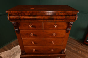 Mahogany Scottish Chest of Drawers c.1880 - The Barn Antiques