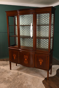 Inlaid Mahogany Display c.1900 - The Barn Antiques