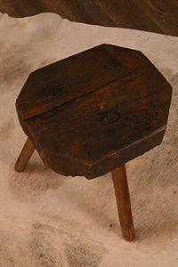 English Primitive Country Stool - The Barn Antiques