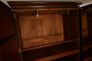 English Mahogany Linen Press c.1890 - The Barn Antiques