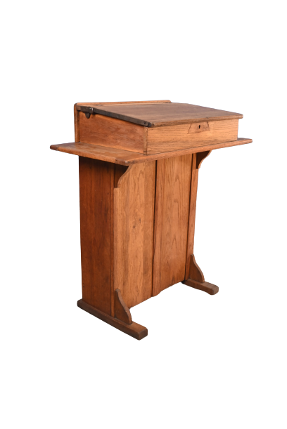 Pine Schoolmaster's Desk/Lectern - The Barn Antiques