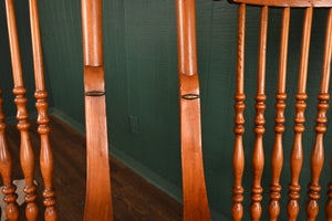 Stunning American Oak Pressed Back Arm Chairs c.1900 - The Barn Antiques