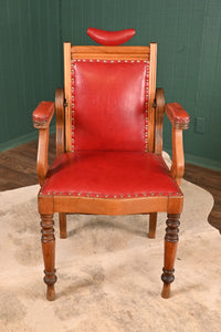 English Mahogany Barber Chair c.1900 - The Barn Antiques