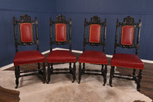 Load image into Gallery viewer, Set of 4 Hand Carved Chairs - The Barn Antiques