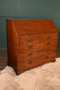 Georgian English Mahogany Bureau c.1830 - The Barn Antiques