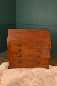 Georgian English Mahogany Bureau c.1830 - The Barn Antiques