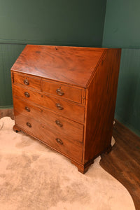 Georgian English Mahogany Bureau c.1830 - The Barn Antiques