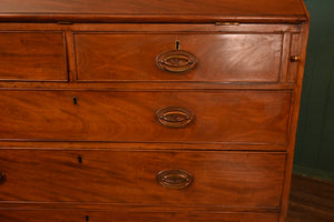 Georgian English Mahogany Bureau c.1830 - The Barn Antiques