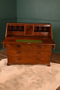 Georgian English Mahogany Bureau c.1830 - The Barn Antiques