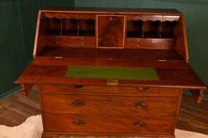 Georgian English Mahogany Bureau c.1830 - The Barn Antiques