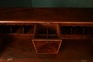 Georgian English Mahogany Bureau c.1830 - The Barn Antiques