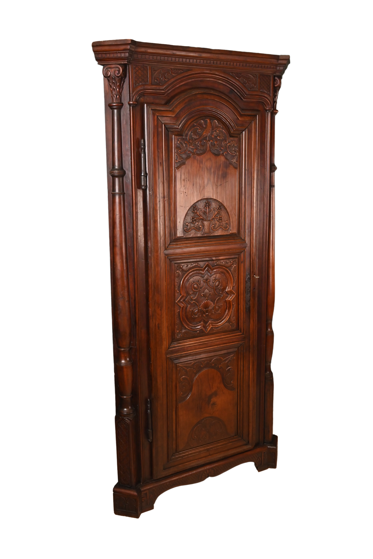 Stunning Carved French Corner Cabinet c.1820 - The Barn Antiques