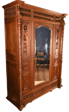 Load image into Gallery viewer, Heavily Carved Oak Continental Cabinet c.1870 - The Barn Antiques