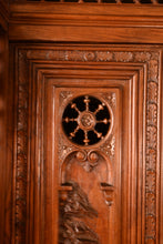 Load image into Gallery viewer, Heavily Carved Oak Continental Cabinet c.1870 - The Barn Antiques