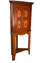 Load image into Gallery viewer, English Oak Corner Cabinet c.1870 - The Barn Antiques