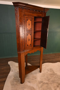 English Oak Corner Cabinet c.1870 - The Barn Antiques