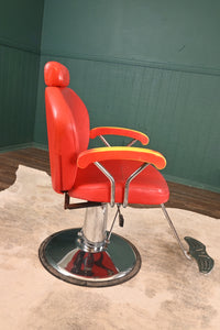 Vintage English Barber Swivel Chair (2 Available) - The Barn Antiques
