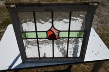 Load image into Gallery viewer, Antique English Stained Glass in Metal Frame - The Barn Antiques