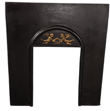 Load image into Gallery viewer, English Cast Iron Fire Insert c.1920 - The Barn Antiques