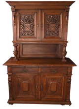 Load image into Gallery viewer, Carved Oak Continental c.1890 - The Barn Antiques