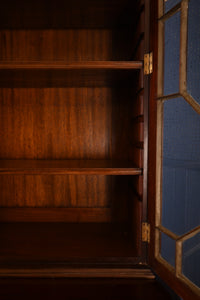 English Mahogany Bookcase over Cupboard circa 1890 - The Barn Antiques