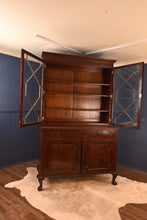 Load image into Gallery viewer, English Mahogany Bookcase over Cupboard circa 1890 - The Barn Antiques