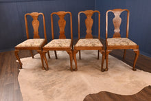 Load image into Gallery viewer, Walnut Queen Anne Style Chairs- Set of Four - The Barn Antiques