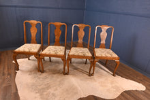 Load image into Gallery viewer, Walnut Queen Anne Style Chairs- Set of Four - The Barn Antiques