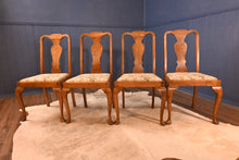 Load image into Gallery viewer, Walnut Queen Anne Style Chairs- Set of Four - The Barn Antiques