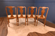 Load image into Gallery viewer, Walnut Queen Anne Style Chairs- Set of Four - The Barn Antiques