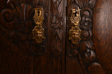 Load image into Gallery viewer, Fitted English Oak Carved Sideboard c.1920 - The Barn Antiques