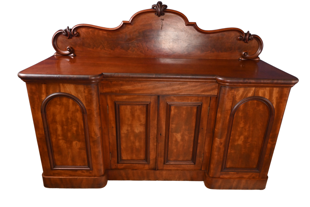 English Fitted Mahogany Sideboard c.1890 - The Barn Antiques