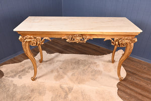 Marble Topped Center Table - The Barn Antiques