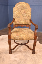 Load image into Gallery viewer, English Solid Oak Upholstered Captains Chair c.1900 - The Barn Antiques