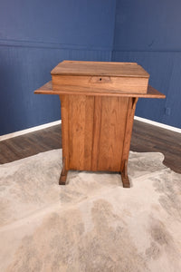 Pine Schoolmaster's Desk/Lectern - The Barn Antiques