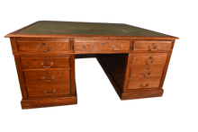 Load image into Gallery viewer, An English Mahogany Partners Desk c.1900 - The Barn Antiques